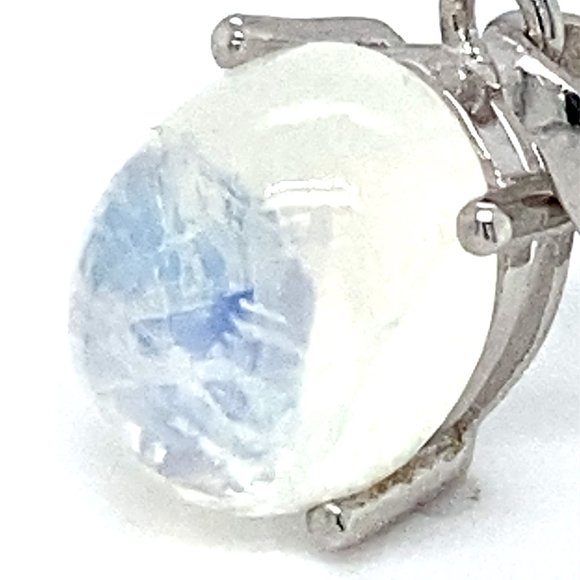 Moonstone 5.15ct Platinum Solid Silver Pendant - Picture 7 of 7